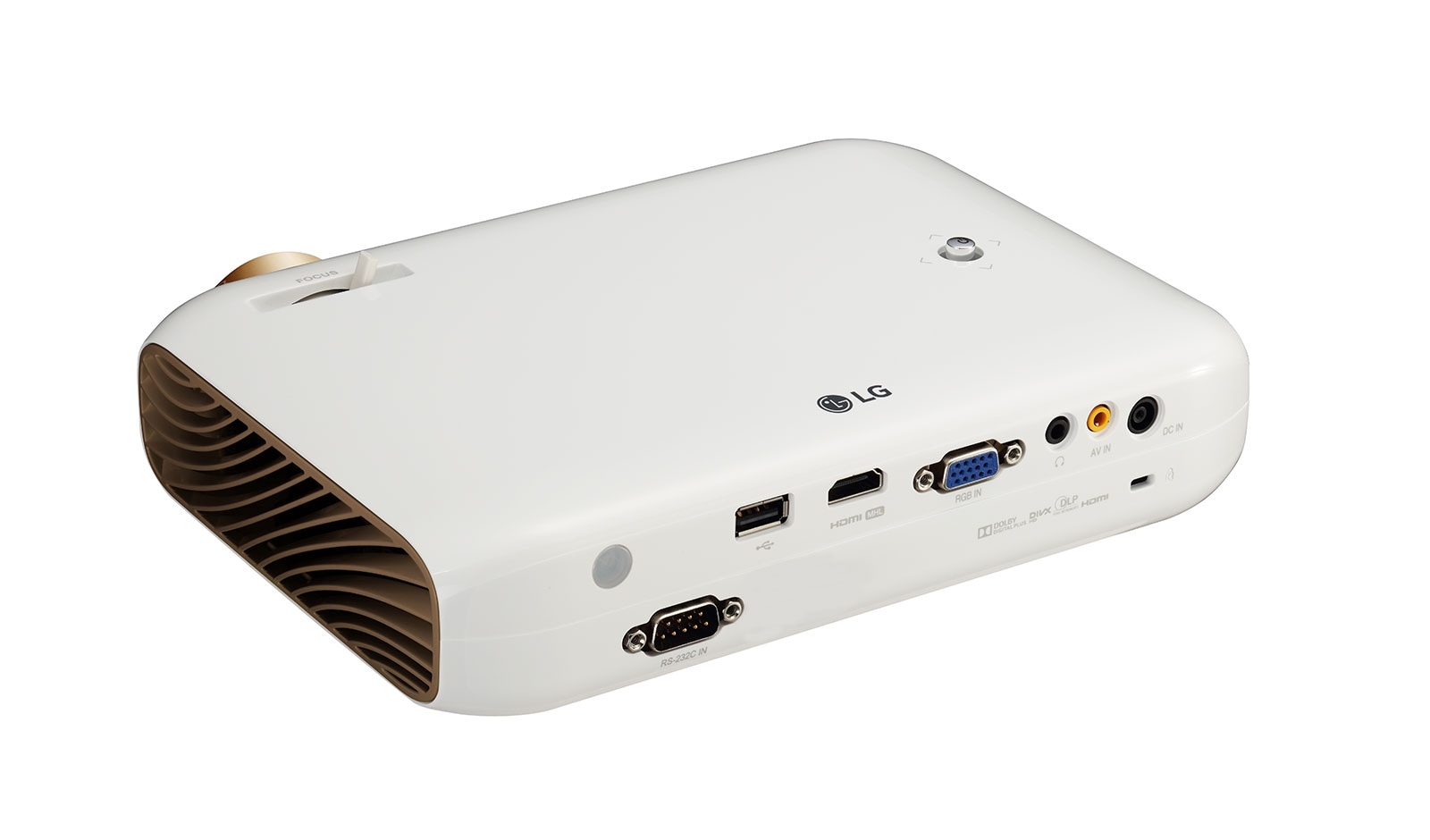 LG Portabler LED Projektor mit hoher Leuchtleistung und WXGA Auflösung, PW1500G