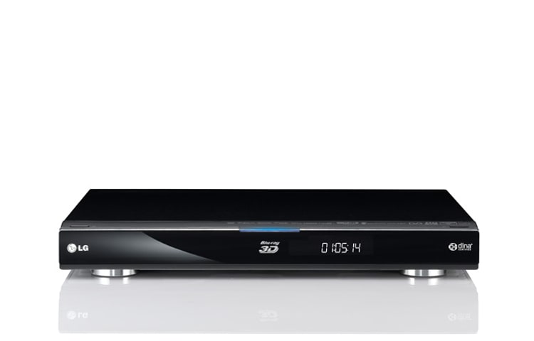 Vorderseite von 3D-Blu-ray-Player mit integriertem DVB-S2 HD-Tuner, WLAN, CI&#43; Schnittstelle und maxdome BDS590