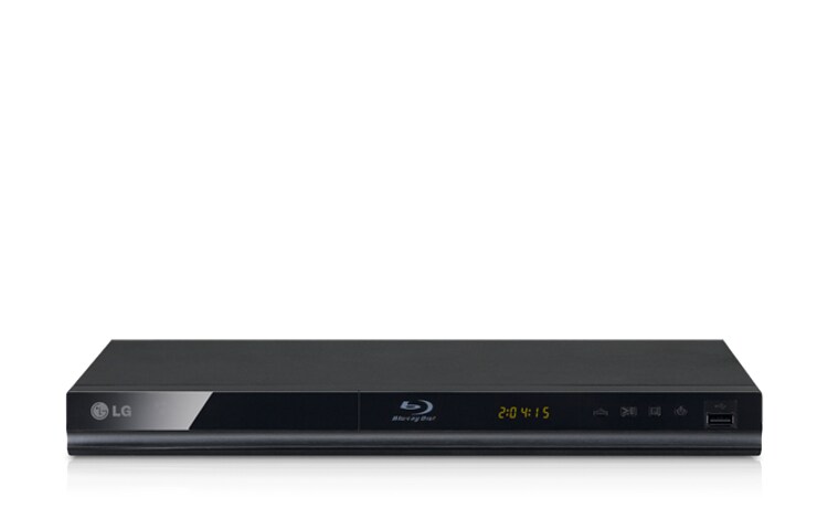 Vorderseite von Blu-ray-Player mit 1080p Upscaler, großer Formatvielfalt und Unterstützung externer Festplatten BP120