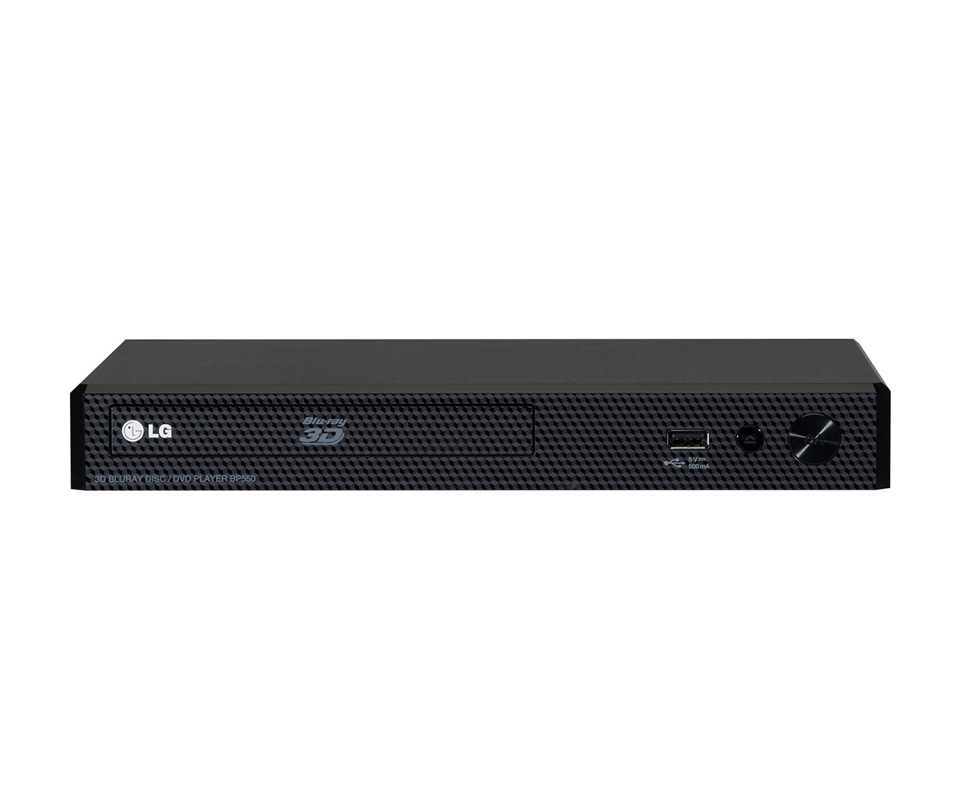Vorderseite von Smarter 3D-Blu-ray-Player mit integriertem WLAN, DLNA und Smart TV BP550
