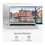 LG 16'' Convertible mit Windows 11 Pro | Intel® Core™ i7 Prozessor | 16GB LPDDR5 RAM | 1TB SSD | 2in1 Notebook | 16T90Q-G.AP79G, 16T90Q-G.AP79G