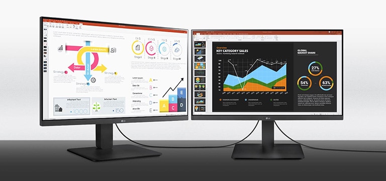 IPS-Monitor im Full HD mit großem Betrachtungswinkel.