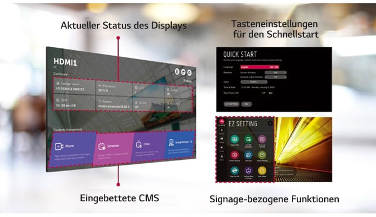 Über die intuitive Benutzeroberfläche können mehrere Aufgaben gleichzeitig ausgeführt werden.