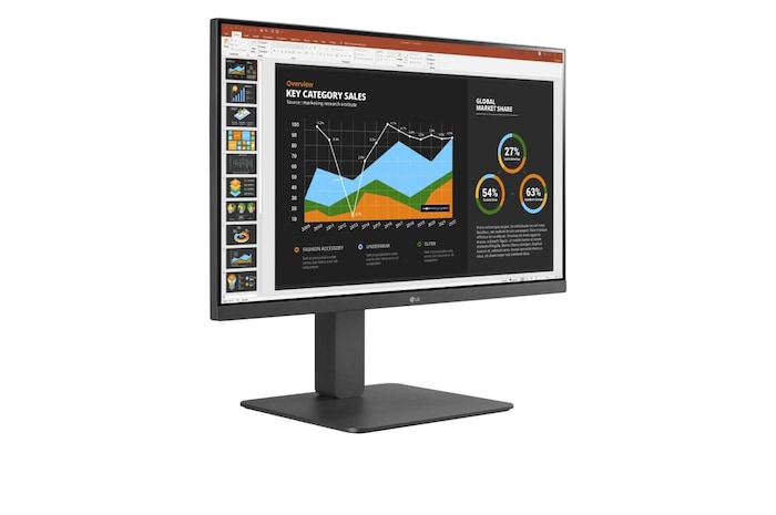 LG 23,8-Zoll (1920 x 1080) IPS Monitor mit Full HD, 24BR550Y-C