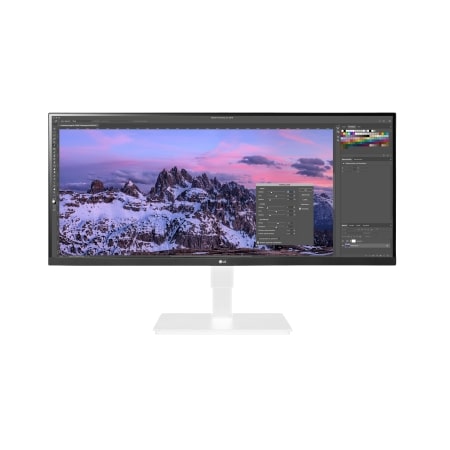 34" Ultrawide Monitor front view with infill