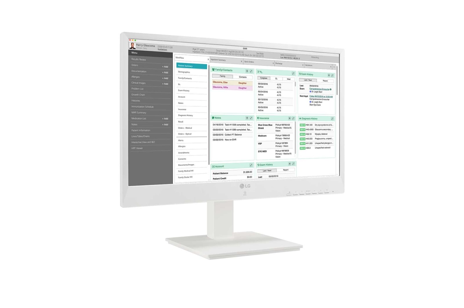 LG All-in-One Thin Client mit 24 Zoll und Full HD für das Gesundheitswesen, 24CN670N-6A