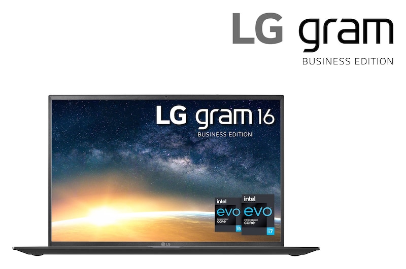 LG Business Edition - 16" Ultraleichtes Notebook mit  Intel® Core™ Prozessor der 11. Generation und 80-WH-Akku, 16Z90P-G.AP55G