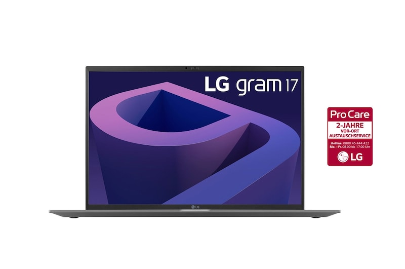 LG 17'' Notebook mit Windows 11 Pro | Intel® Core™ i7 Prozessor | 16GB LPDDR5 RAM | 1TB SSD | 80-WH-Akku | 17Z90Q-G.AP79G, 17Z90Q-G.AP79G