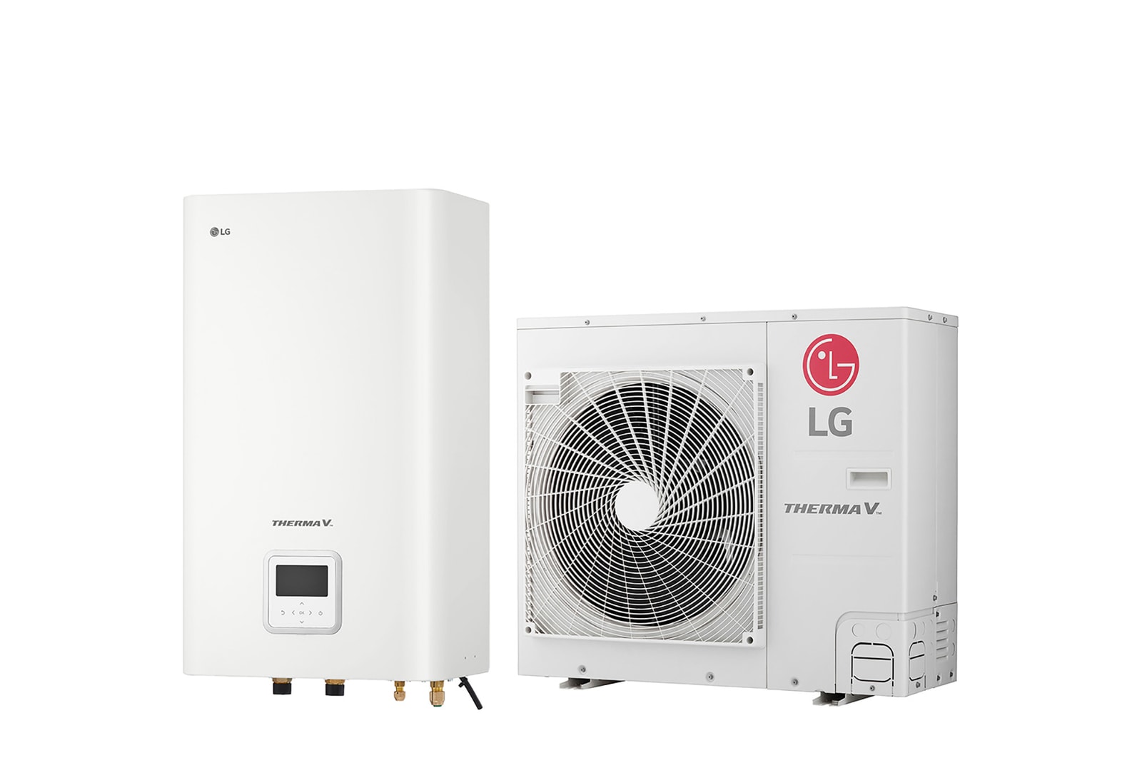 Vorderseite von R32 Split 5/7/9 kW Hydrobox, 1Ø, 7 kW HN091MR NK5 + HU071MR U44