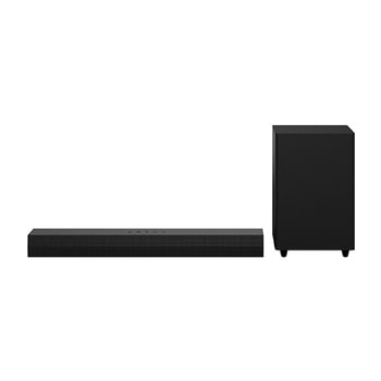 Frontansicht von Soundbar und Subwoofer