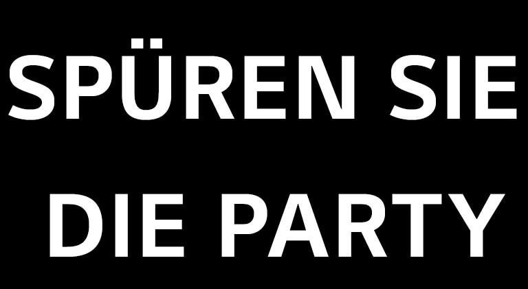 Spüren Sie die Party