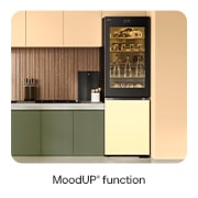 LG MoodUP® Kühl-Gefrierkombination mit InstaView® (D, 352L, 187cm hoch) mit eingebautem Lautsprecher, veränderbaren Farben & Total No Frost | GBG719MDNN, GBG719MDNN