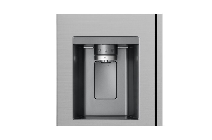 LG Side-by-Side Kühlschrank mit Door-in-Door® (EEK D, 628L, 179 cm hoch ) mit Eis-, Crushed Ice- und Wasserspender, internem Wassertank | GSJE81PYBD, GSJE81PYBD