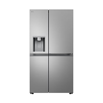 Vorderseite von Side-by-Side Kühlschrank mit Door-in-Door® (EEK D, 628L, 179 cm hoch ) mit Eis-, Crushed Ice- und Wasserspender, internem Wassertank | GSJE81PYBD GSJE81PYBD