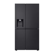 Vorderseite von Side-by-Side Kühlschrank  (B, 623L, 179cm hoch) mit Eis-, Crushed Ice- und Wasserspender &amp; internem Wassertank | GSLE91EVAB GSLE91EVAB
