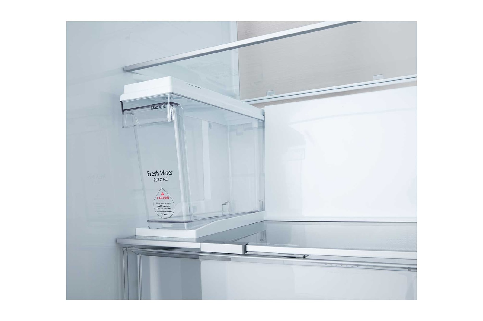 LG Side-by-Side Kühlschrank  (B, 623L, 179cm hoch) mit Eis-, Crushed Ice- und Wasserspender & internem Wassertank | GSLE91EVAB, GSLE91EVAB