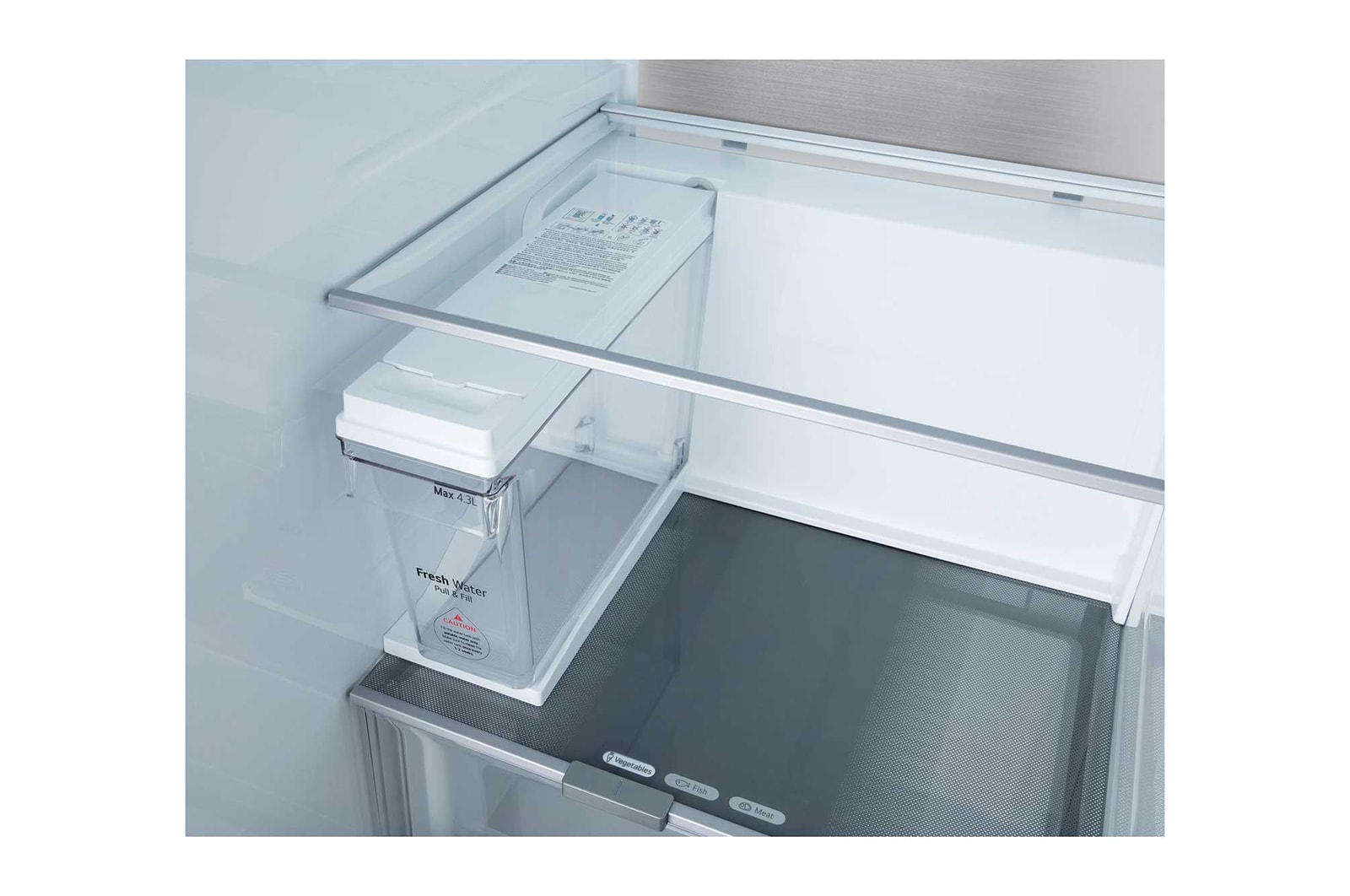 LG Side-by-Side Kühlschrank  (B, 623L, 179cm hoch) mit Eis-, Crushed Ice- und Wasserspender & internem Wassertank | GSLE91EVAB, GSLE91EVAB