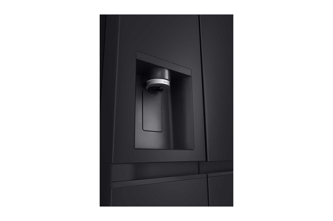 LG Side-by-Side Kühlschrank  (EEK B, 623L, 179cm hoch) mit Eis-, Crushed Ice- und Wasserspender & internem Wassertank | GSLE91EVAB, GSLE91EVAB