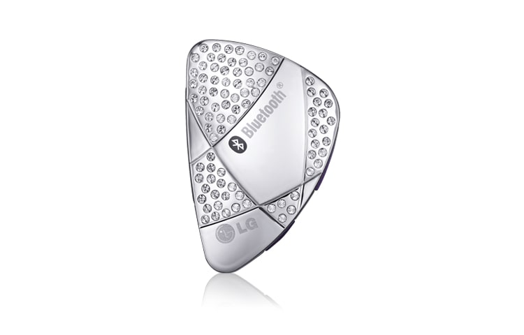 Vorderseite von Headset mit Dekoration aus Swarovski Steinen HBM530