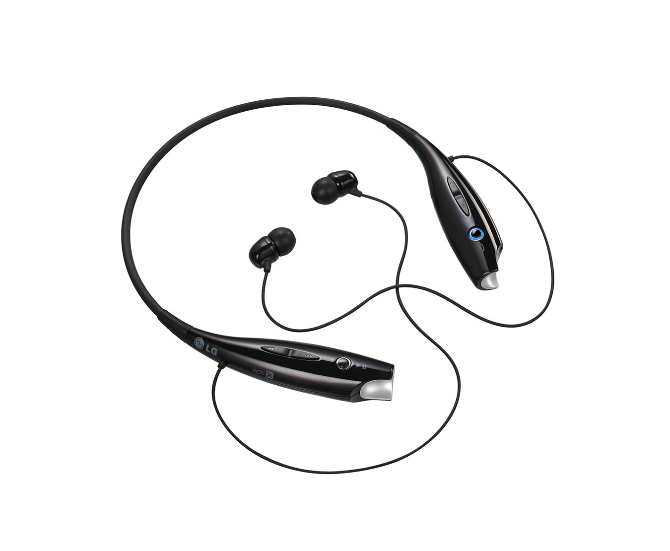 LG Bluetooth Stereo-Headset mit smartem Kabelmanagement, HD Voice Support und aptX® Technologie, HBS-730