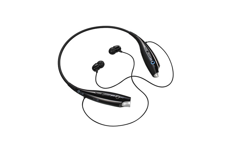 LG Bluetooth Stereo-Headset mit smartem Kabelmanagement, HD Voice Support und aptX® Technologie, HBS-730