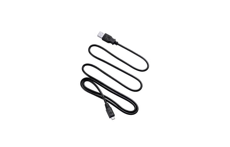 Vorderseite von PC-Daten u.Ladekabel mit Micro-USB Anschluss DK-100M