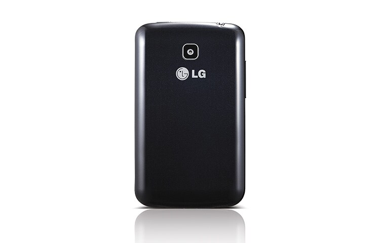 LG Android-Smartphone mit Dual SIM Slot, 8,1 cm (3,2 Zoll) IPS-Display und 1,0-Ghz-Prozessor, E435 Optimus L3 II Dual