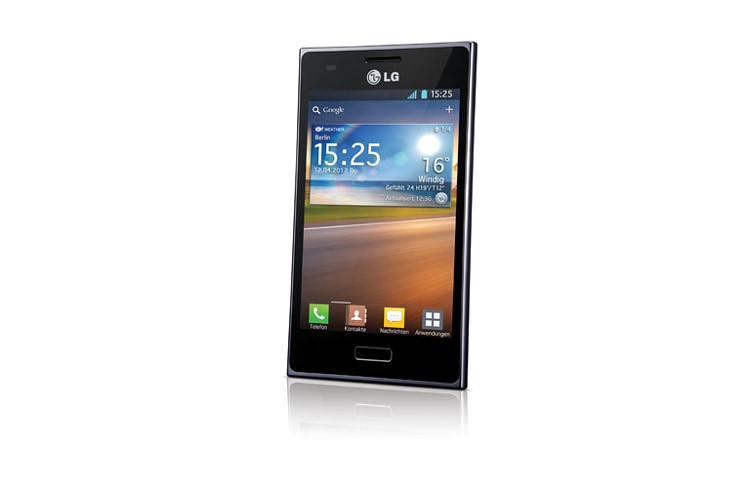 LG Smartphone mit 10,2-cm-Display (4,0 Zoll), Android 4.0 Ice Cream Sandwich und 5-Megapixel-Kamera, E610 Optimus L5
