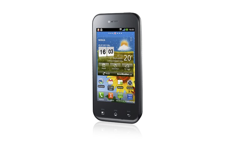 LG Elegantes Smartphone mit 1-GHz-Prozessor, Flash-Unterstützung, DLNA-Zertifizierung und Wi-Fi Direct., E730 Optimus Sol