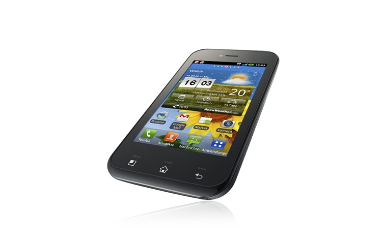 LG Elegantes Smartphone mit 1-GHz-Prozessor, Flash-Unterstützung, DLNA-Zertifizierung und Wi-Fi Direct., E730 Optimus Sol