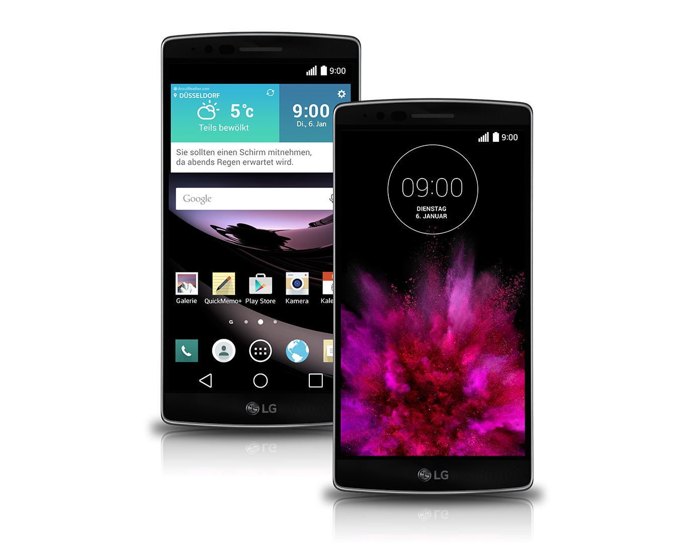 LG High-End-Smartphone im Curved-Design mit 2-GHz-Octa-Core-Prozessor, 14 cm Full HD-Display und 13-MP-Kamera, G Flex 2
