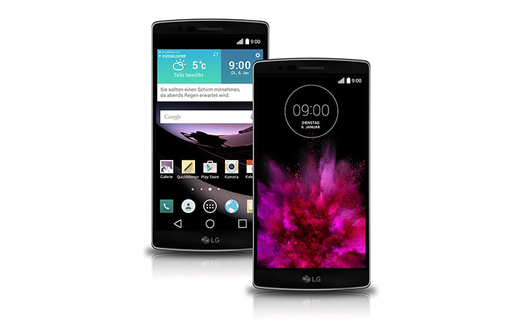 LG High-End-Smartphone im Curved-Design mit 2-GHz-Octa-Core-Prozessor, 14 cm Full HD-Display und 13-MP-Kamera, G Flex 2