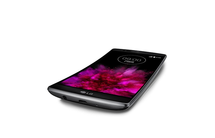 LG High-End-Smartphone im Curved-Design mit 2-GHz-Octa-Core-Prozessor, 14 cm Full HD-Display und 13-MP-Kamera, G Flex 2