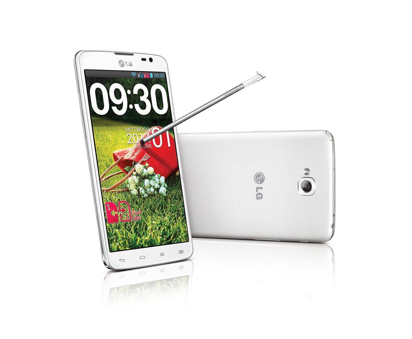 LG Android-Smartphone mit Dual SIM Slot, 14 cm (5,5 Zoll) IPS-Display und 1,0-Ghz-Dual-Core-Prozessor, G Pro Lite Dual SIM
