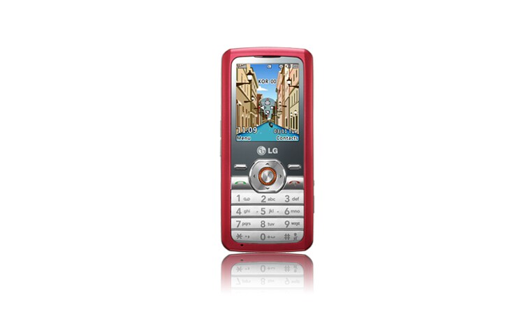 Vorderseite von Bartype-Handy mit Bluetooth, MP3 Player und Quadband GM205