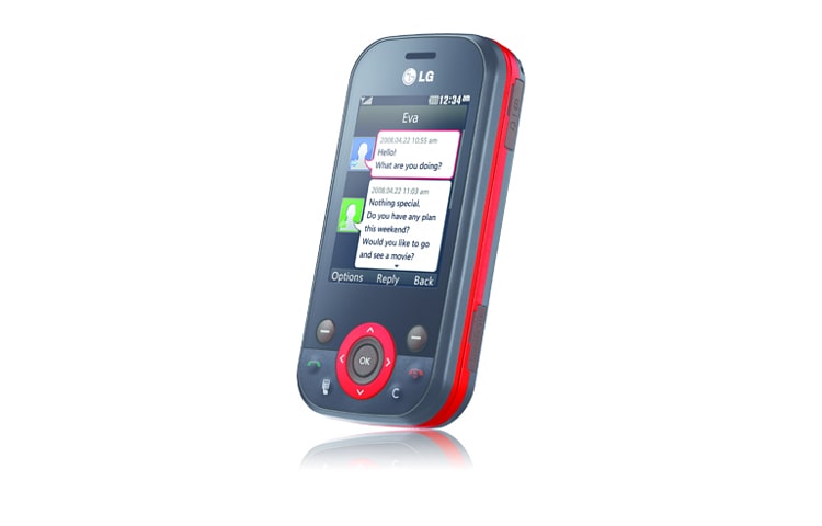 LG Top Messaging Slider Handy mit 2,0 MP Autofokus Kamera, QWERTZ-Tastatur und TFT-Touchscreen für die Rufnummerwahl, KS365