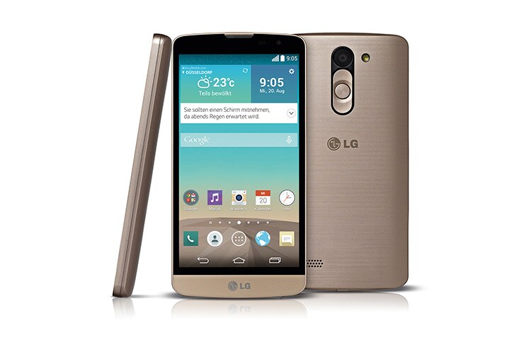 LG Design-Smartphone mit 1,3 GHz Quad-Core-Prozessor, 12,7 cm großem IPS-Display und Gesture Shot, L Bello