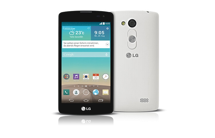 LG Design-Smartphone mit 1,2 GHz Quad-Core-Prozessor, 11,4 cm großem IPS-Display und Gesture Shot, L Fino