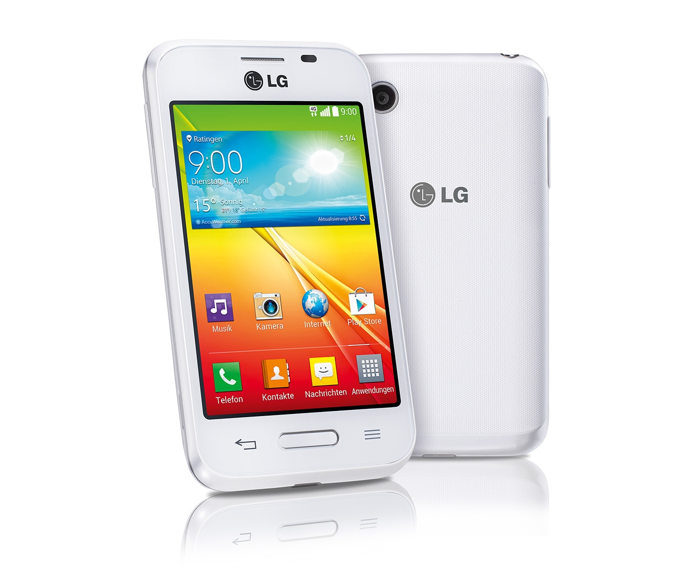 LG Design-Smartphone mit 1,2 GHz Dual-Core-Prozessor, IPS-Display und Knock Code™, L40