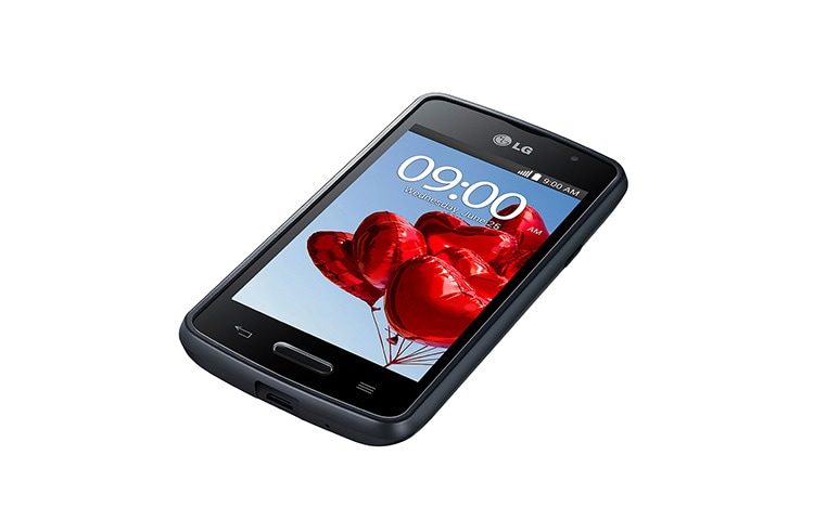 LG Schlankes Smartphone mit 1,3-GHz-Dual-Core-Prozessor, 10,16 cm großem IPS-Display und Knock Code™, L50 Sporty