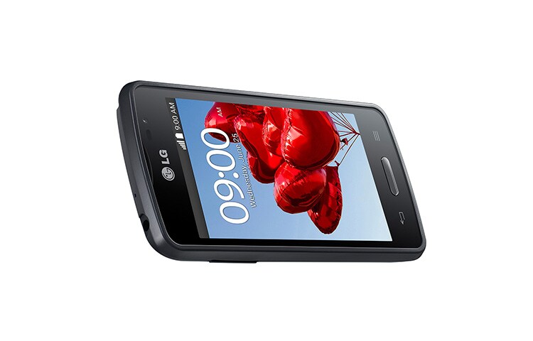 LG Schlankes Smartphone mit 1,3-GHz-Dual-Core-Prozessor, 10,16 cm großem IPS-Display und Knock Code™, L50 Sporty