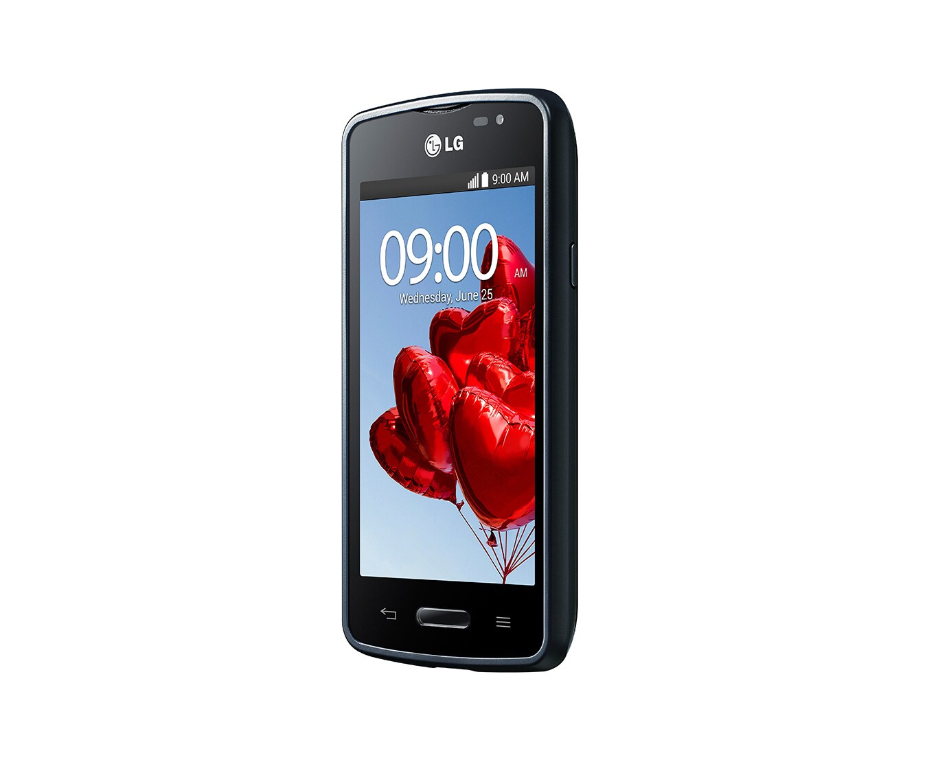 LG Schlankes Smartphone mit 1,3-GHz-Dual-Core-Prozessor, 10,16 cm großem IPS-Display und Knock Code™, L50 Sporty