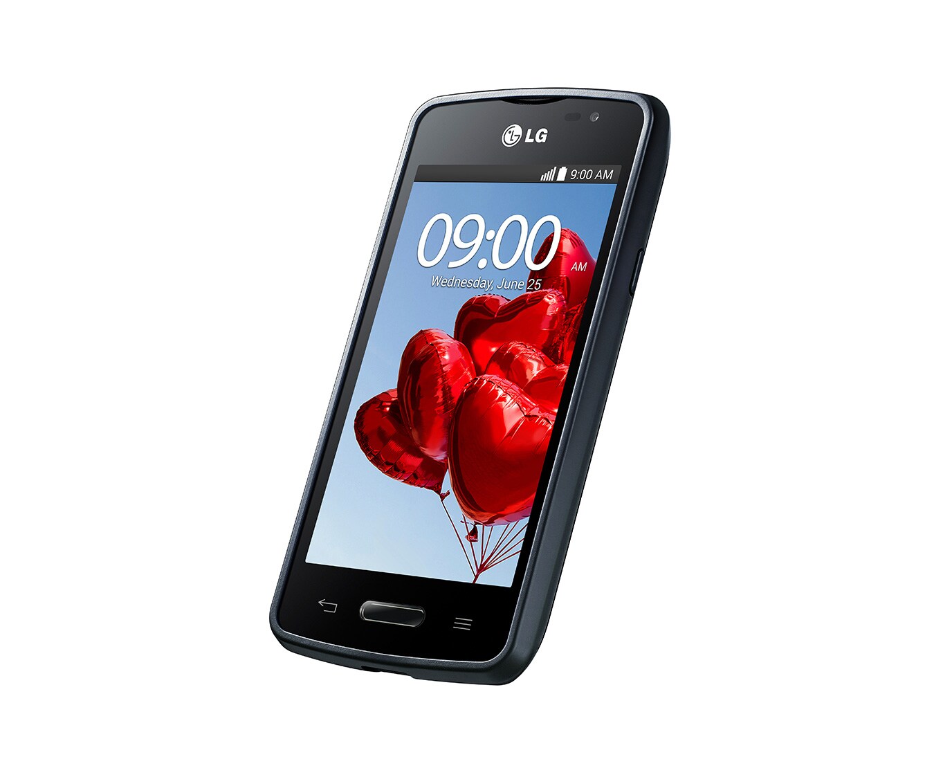 LG Schlankes Smartphone mit 1,3-GHz-Dual-Core-Prozessor, 10,16 cm großem IPS-Display und Knock Code™, L50 Sporty