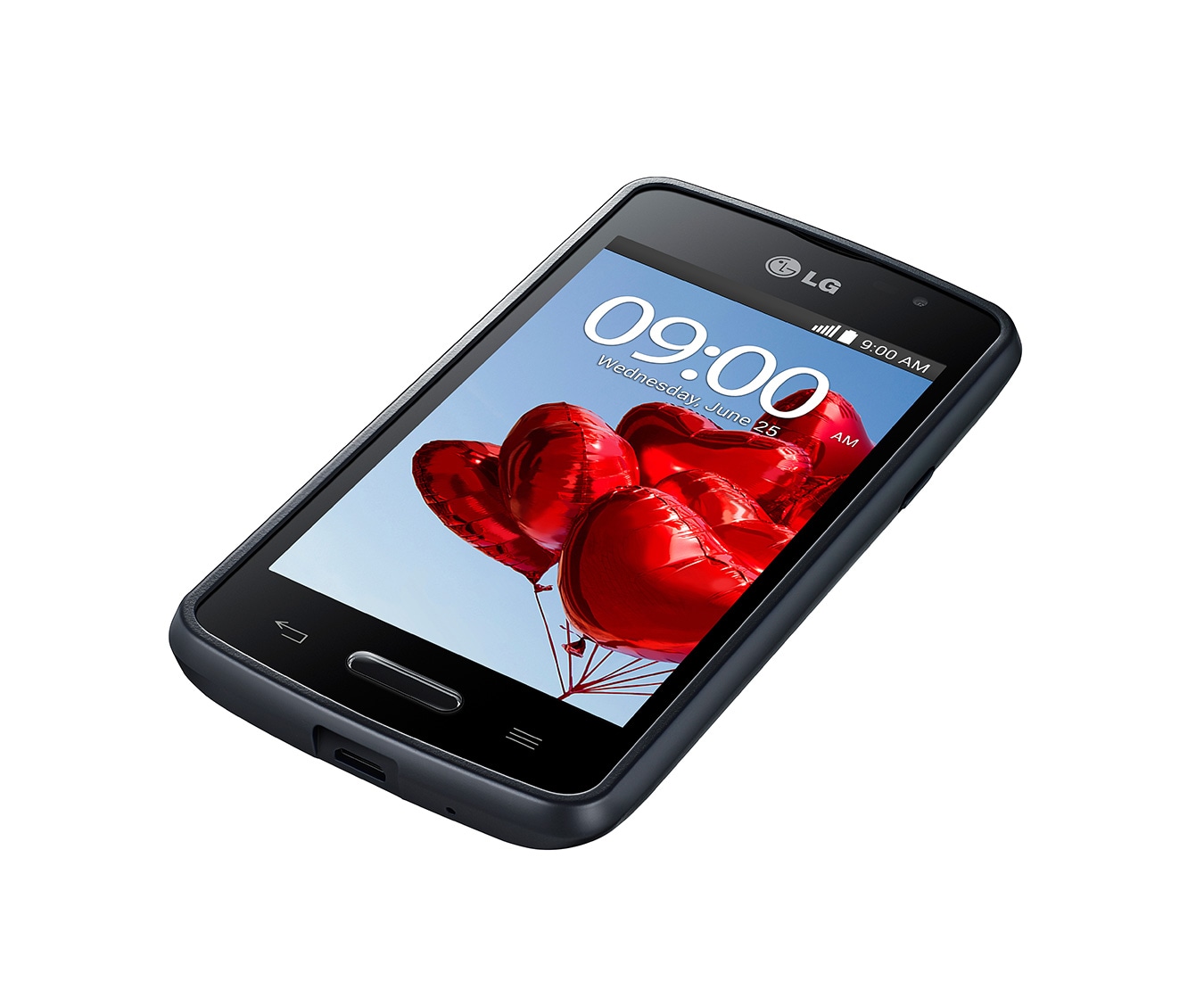 LG Schlankes Smartphone mit 1,3-GHz-Dual-Core-Prozessor, 10,16 cm großem IPS-Display und Knock Code™, L50 Sporty