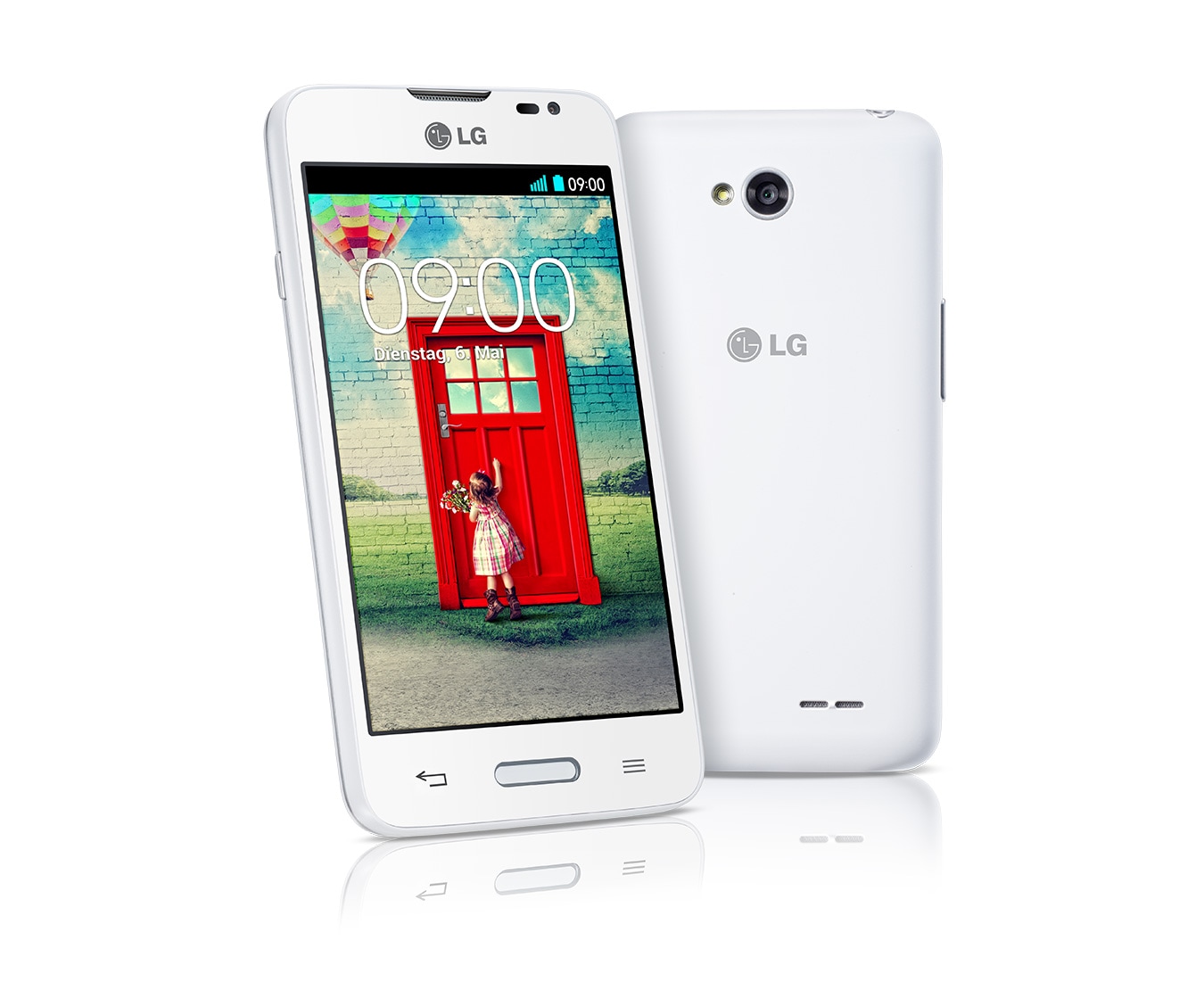LG Design-Smartphone mit 1,2 GHz Dual-Core-Prozessor, True IPS-Display und Knock Code™, L65