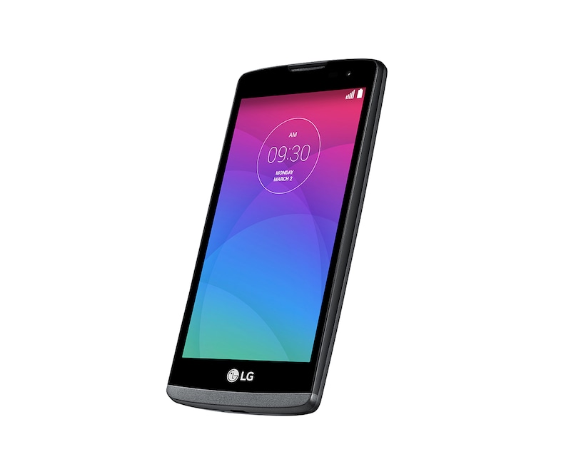 LG Design-Smartphone mit 11,4 cm (4,5 Zoll) Display, 1,2-GHz-Quad-Core-Prozessor, LTE und 5-MP-Kamera mit Selfie Cam-Funktion , Leon LTE