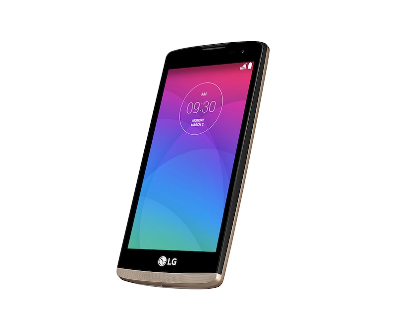 LG Design-Smartphone mit 11,4 cm (4,5 Zoll) Display, 1,2-GHz-Quad-Core-Prozessor, LTE und 5-MP-Kamera mit Selfie Cam-Funktion , Leon LTE