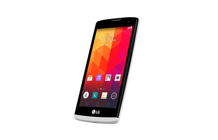 LG Design-Smartphone mit 11,4 cm (4,5 Zoll) Display, 1,3-GHz-Quad-Core-Prozessor und 5-MP-Kamera mit Selfie Cam-Funktion, Leon