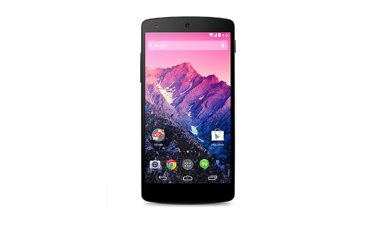 Das Nexus 5 von LG kombiniert eine Hochglanz-Front mit einer matten Rückseite.
