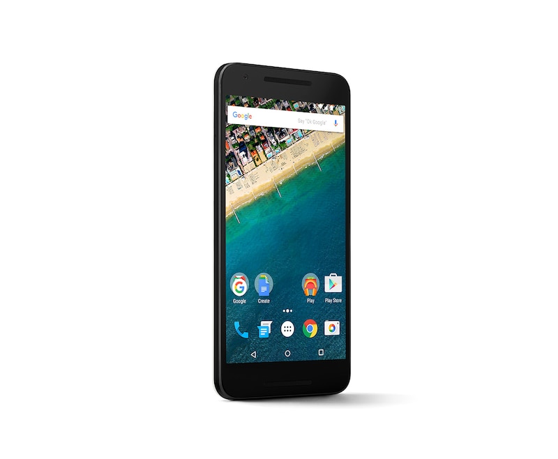 LG Google Smartphone mit Android 6.0 Marshmallow, 1,8-GHz-Hexa-Core-Prozessor, 13,2 cm (5,2 Zoll) Full HD IPS-Display und 12,3-Megapixel-Kamera mit HDR+, Nexus 5X